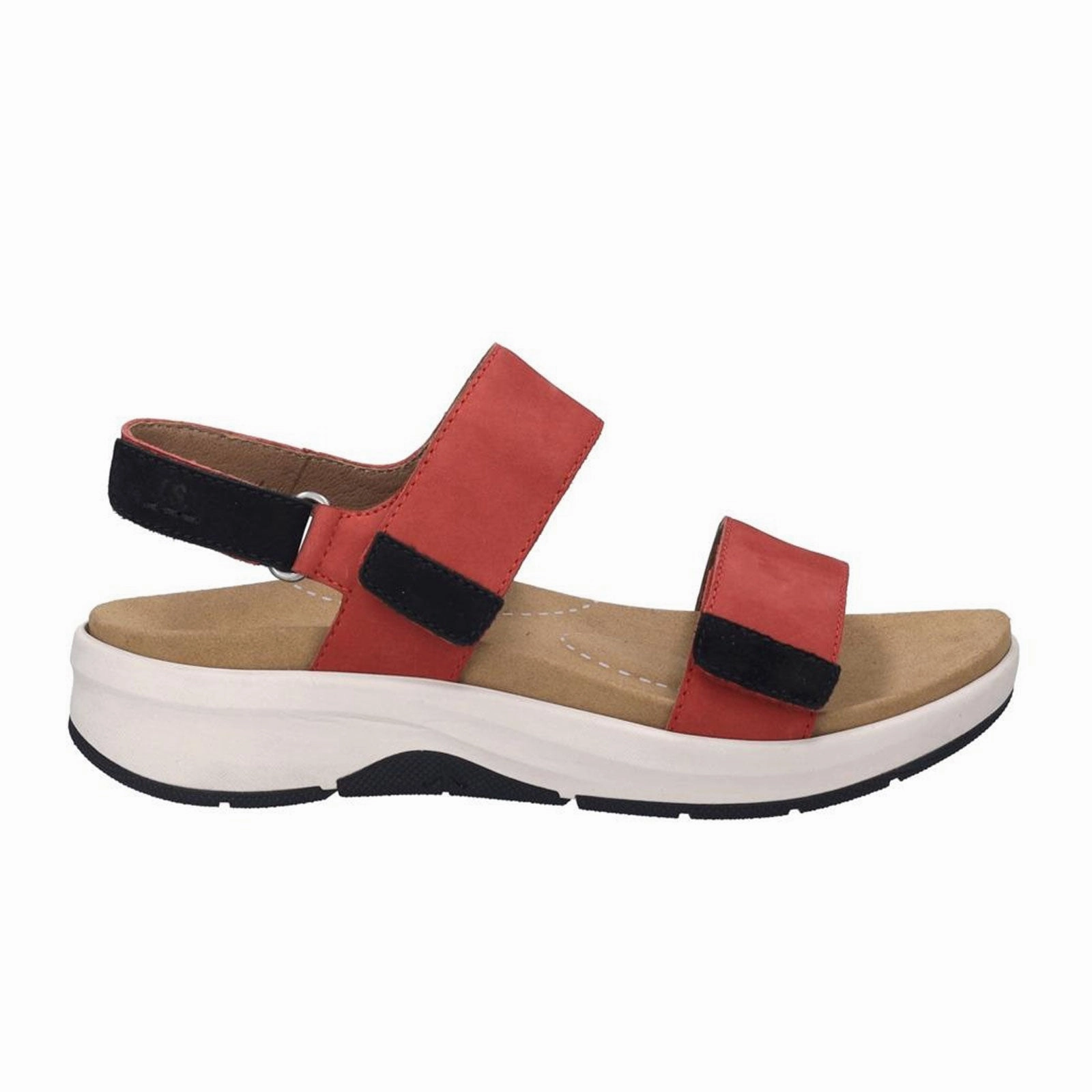 Josef Seibel Estelle 04 Backstrap Sandal (Women) - Red Beach Ready Slides Travel Slip-On