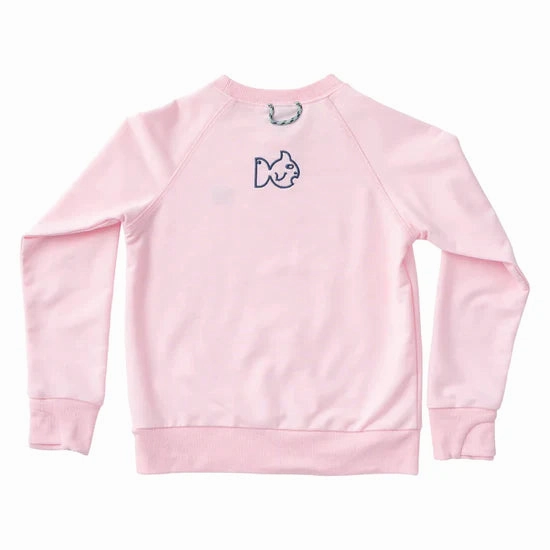 Gradient colored children's wear Striped kids' clothing Prodoh Crew Control Sweatshirt - Pink Lady
