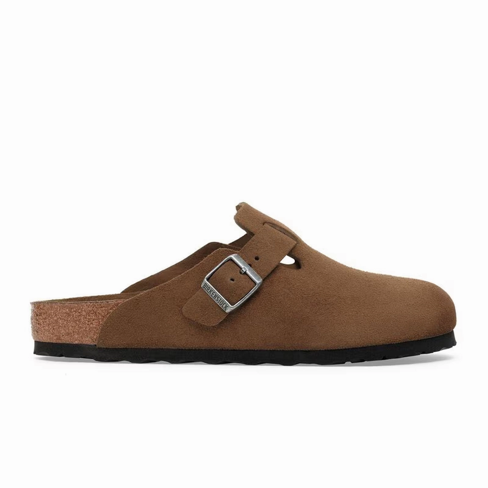 Birkenstock Boston Soft Footbed Clog (Women) - Dark Tea Suede Relaxed Office Shoes Easy-to-Wear Shoes