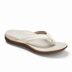 Vionic Tide Sandal (Women) - White Patent Webbing Quick Release Buckle Comfortable Insole