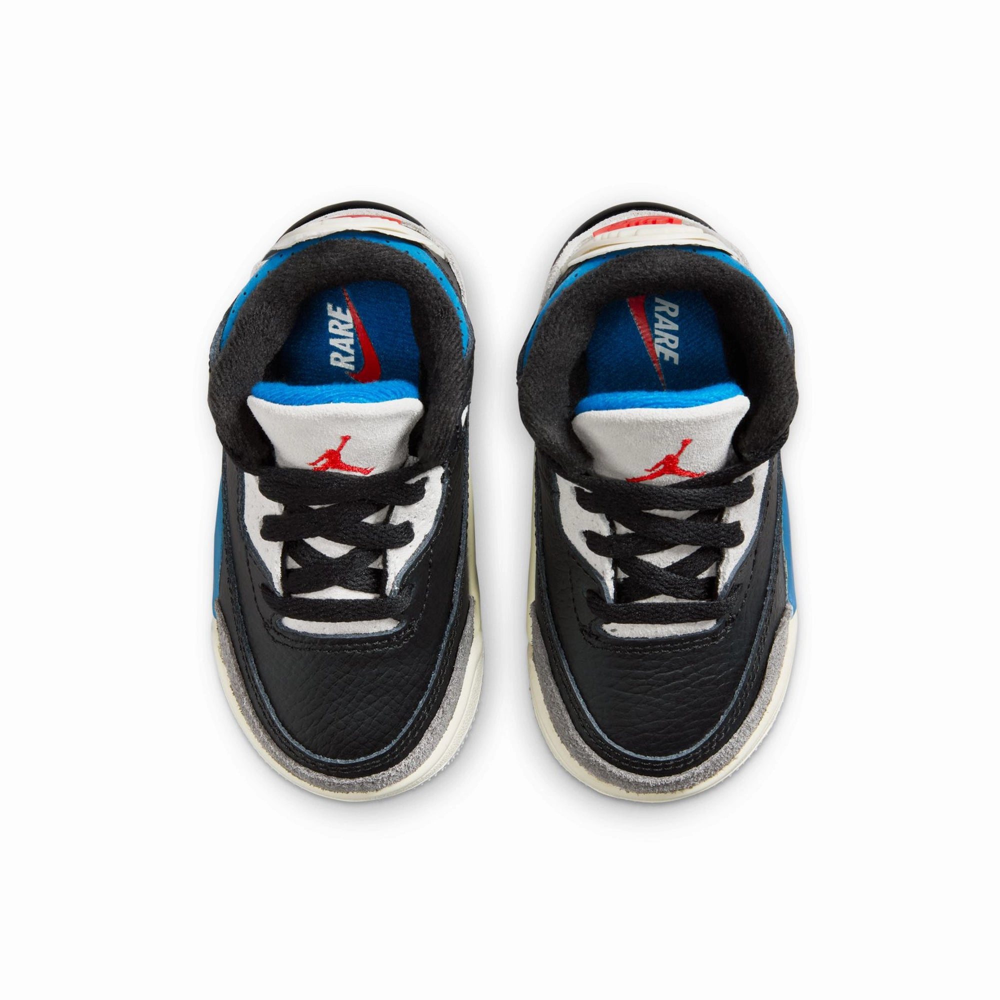 Jordan 3 Retro OG 'Rare Air' (TD) - Black/Chile Red Everyday Comfort Footwear