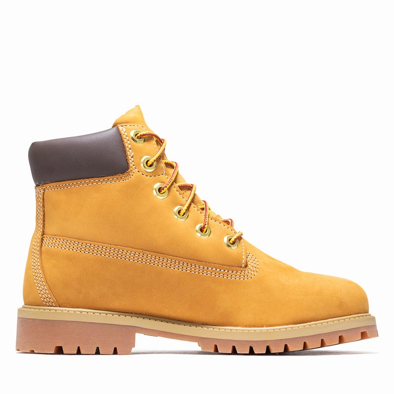 Timberland 6" Lace Up Waterproof Boot (GS) - Wheat Comfy Glide