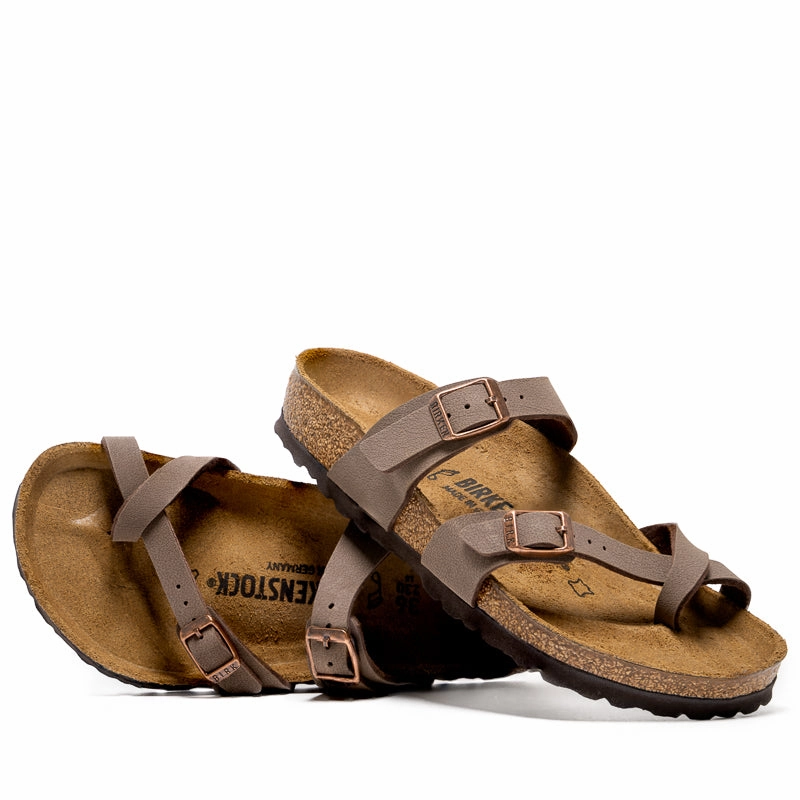 Women's Birkenstock Mayari Birkibuc - Mocca Comfort Walk