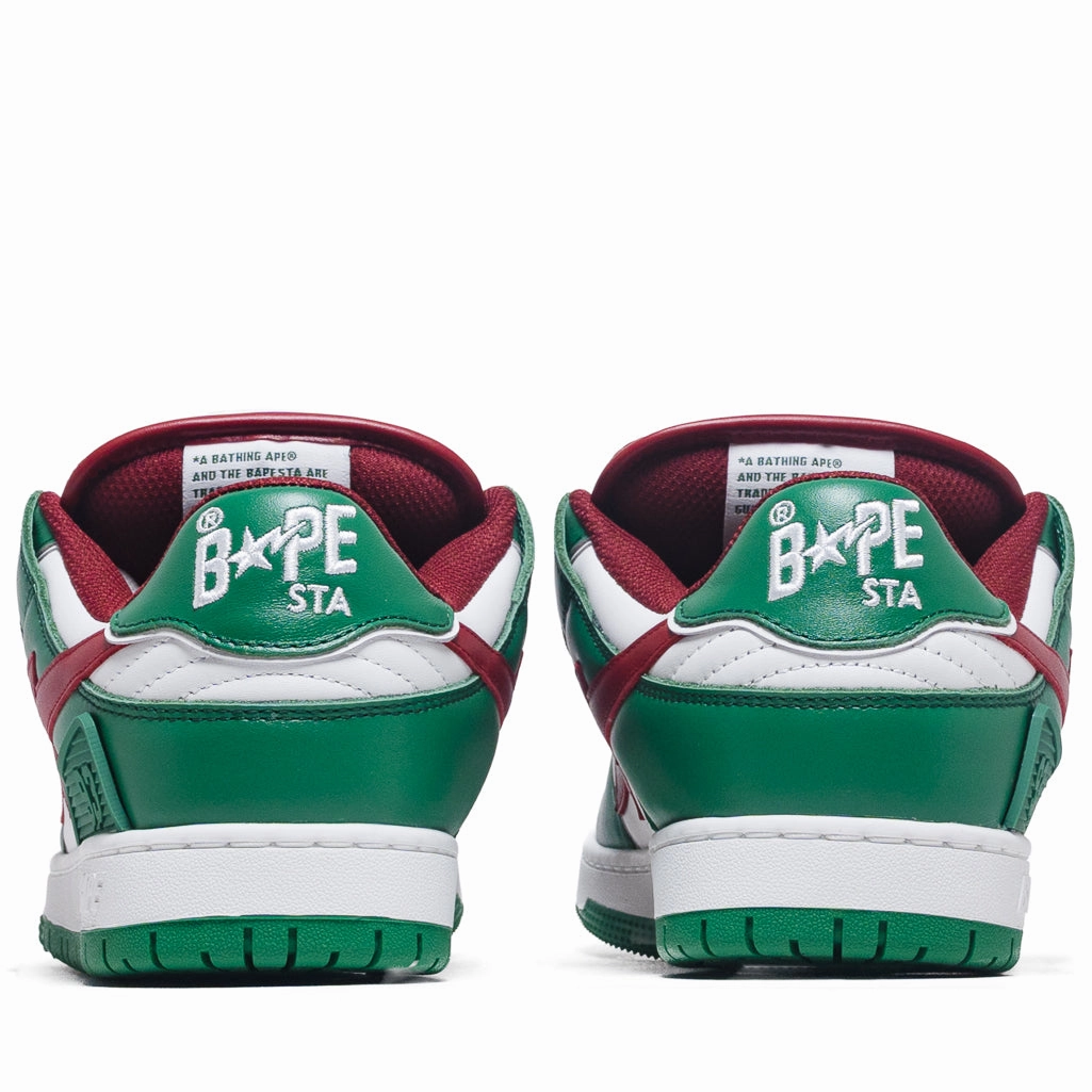 A Bathing Ape New Bape Sk8 Sta #1 M2 - Green/Red Premium Comfort Fit