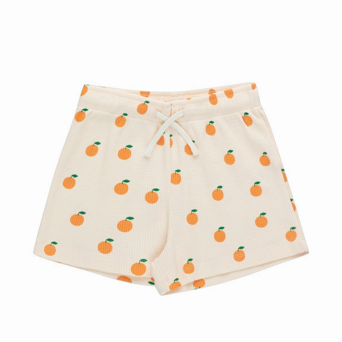 TINYCOTTONS Kids ORANGES SHORT in Light Cream/Orange 104 Smart Ruffled