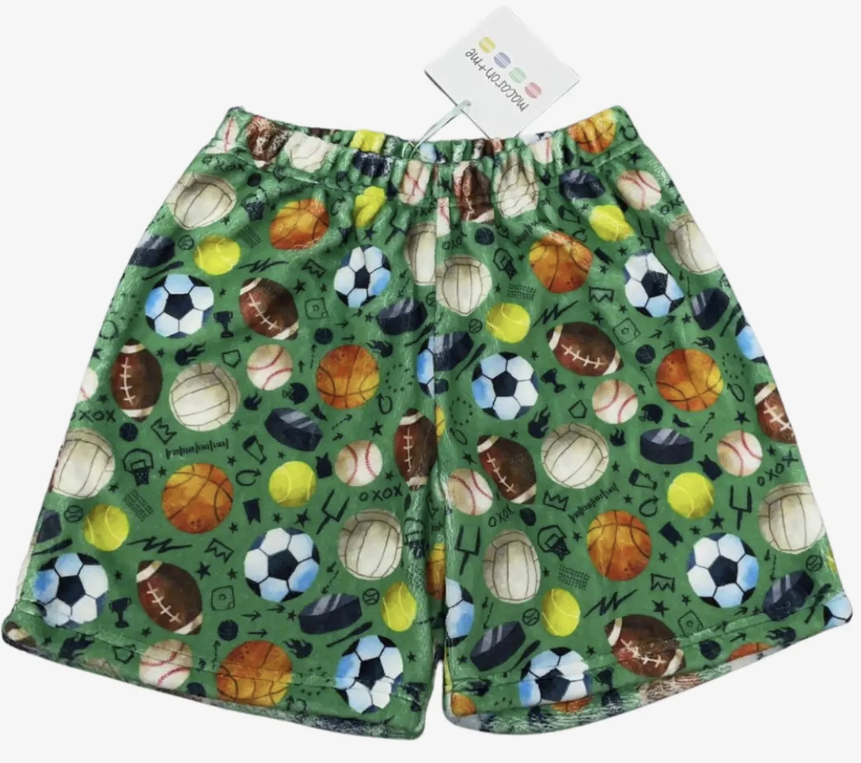 Plush Boy Shorts - Sports Striped kids' clothing