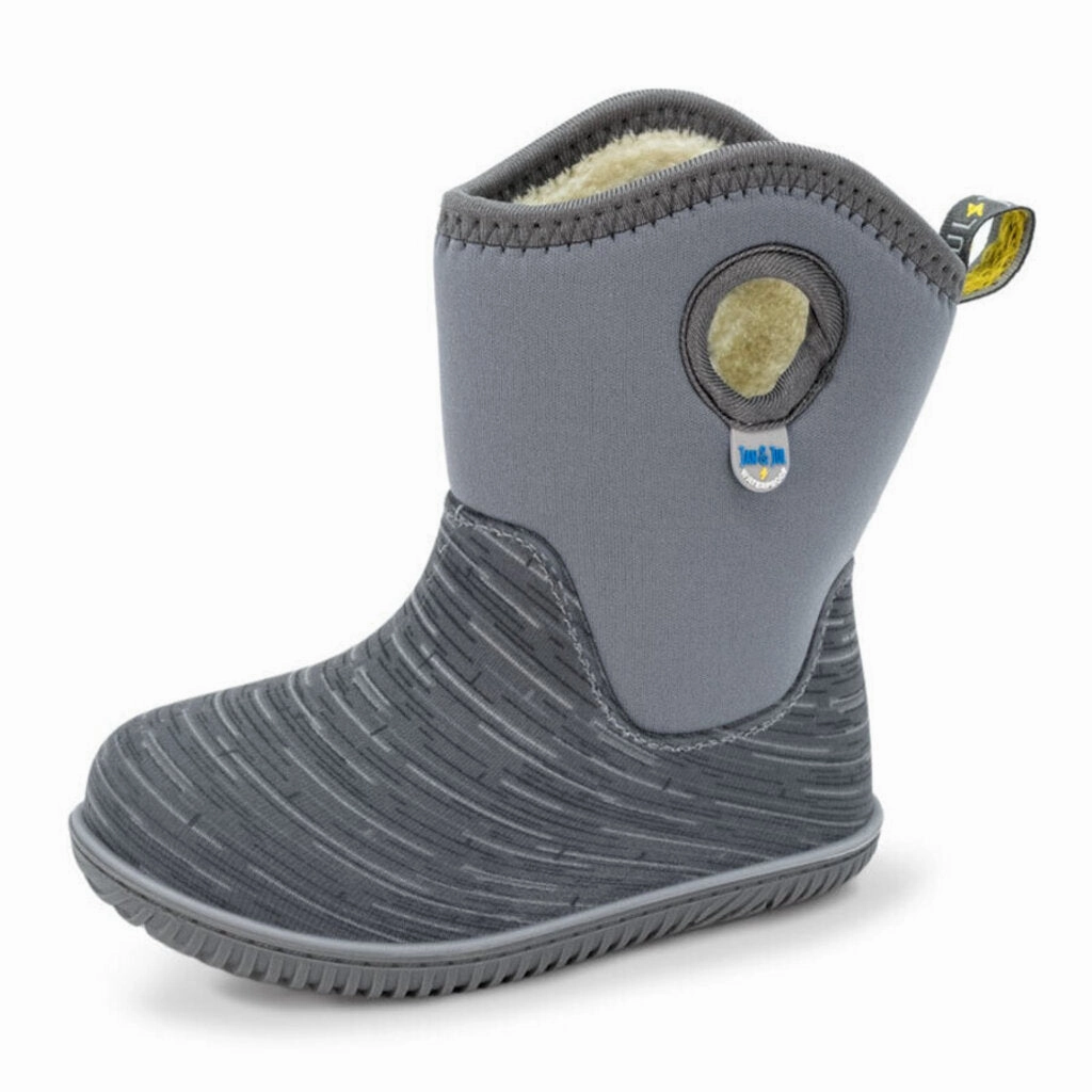 Size 2Y: Jan & Jul GREY Birch Toasty-Dry Lite Winter Rain Boots NEW Functional