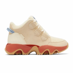 Relaxed Walking Footwear Sorel Kinetic Impact Caribou Plus Waterproof Ankle Boot (Women) - Honey White/Sanguine