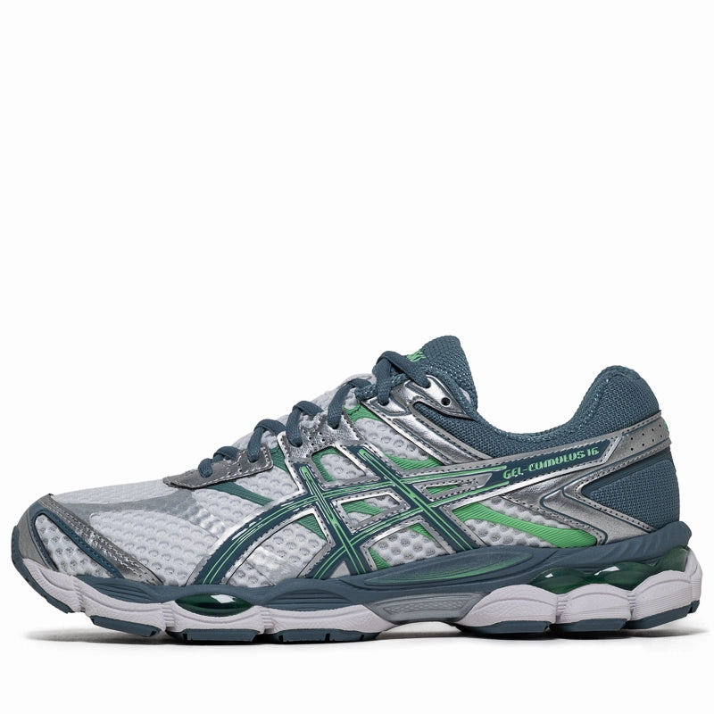 Soft Landing Safe Power Asics Gel-Cumulus 16 - White/Ironclad