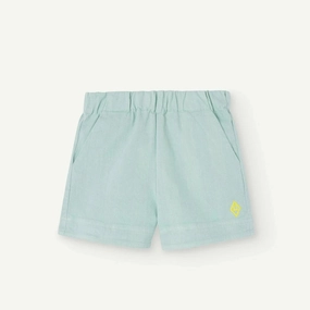 Small THE ANIMALS OBSERVATORY Kids Turquoise Monkey Shorts - 2Y