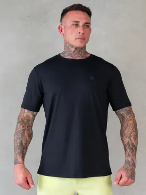 Soft and Light Sophisticated Style Soft Tech T-Shirt - Black