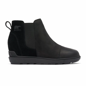 Sorel Evie II Chelsea Boot (Women) - Black/Sea Salt Quick Stride Air Dash