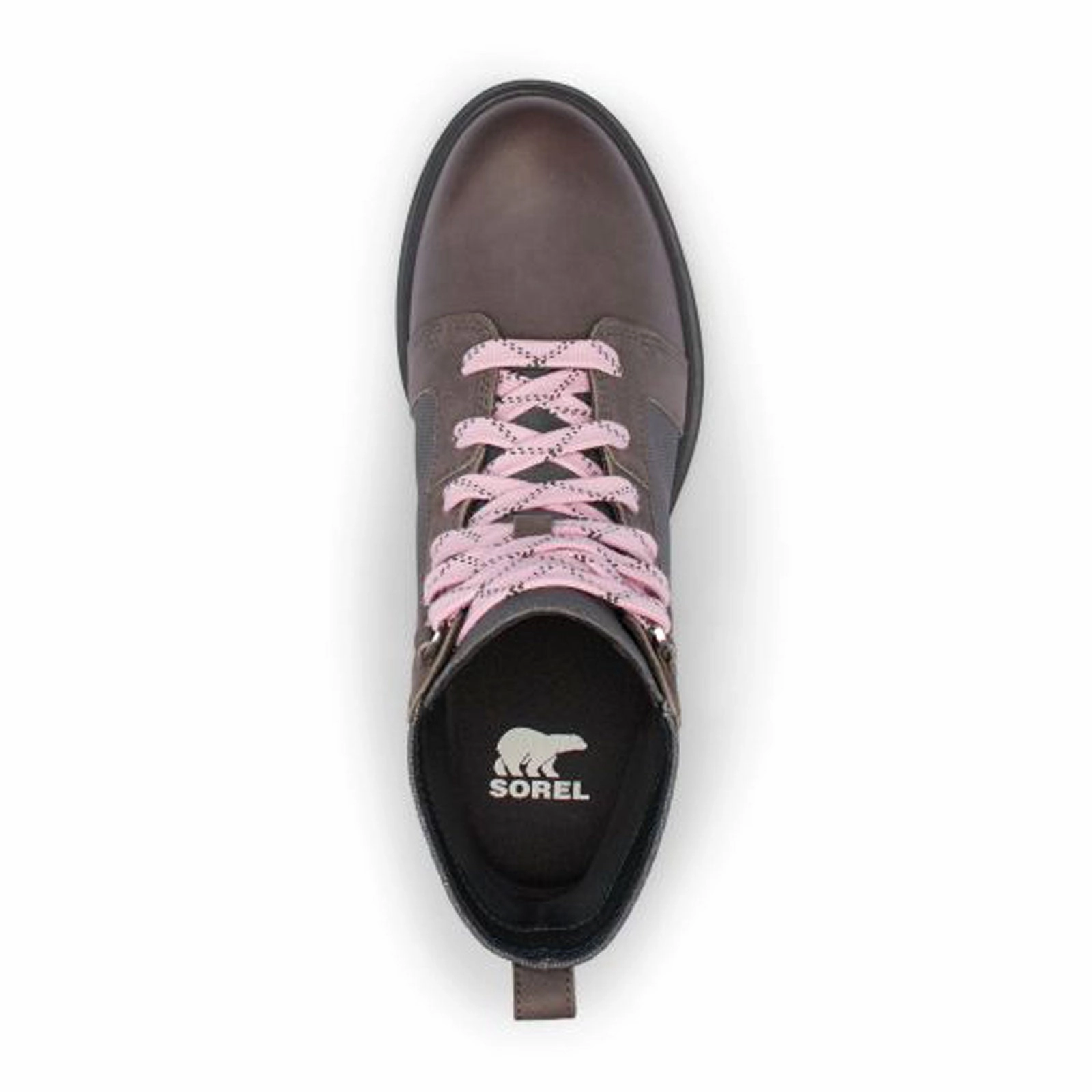 Step Calm Sorel Evie II NW Lace Wedge Ankle Boot (Women) - Quarry/Grill