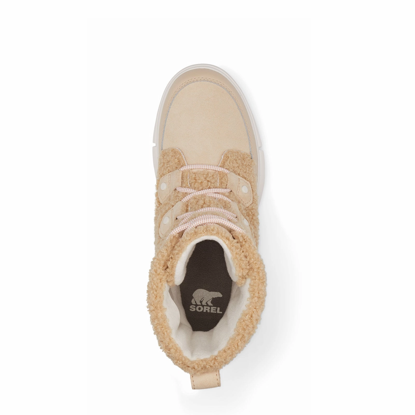 Sorel Explorer II Joan Cozy Mid Boot (Women) - Nova Sand/Sea Salt Youth Edge Supportive Padding