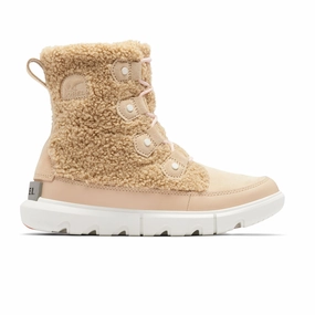Breathable Style Hold Path Sorel Explorer II Joan Cozy Mid Boot (Women) - Nova Sand/Sea Salt