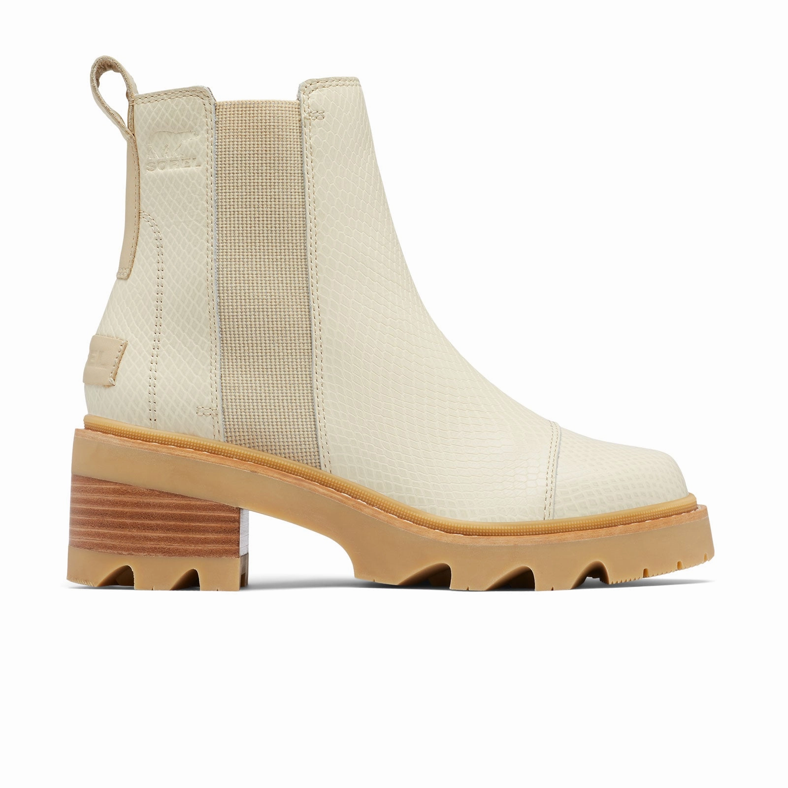 Fashionable Fit Clean Step Sorel Joan Now Chelsea Boot (Women) - Bleached Ceramic/Gum
