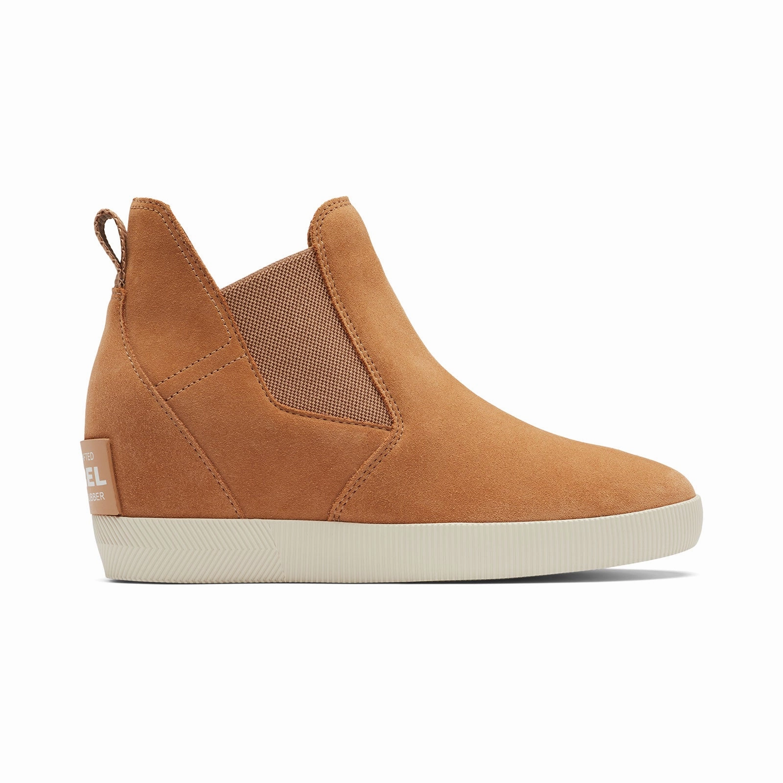 Sorel Out 'N About Slip On Wedge Ankle Boot (Women) - Tawny Buff/Chalk Trail Run True Path