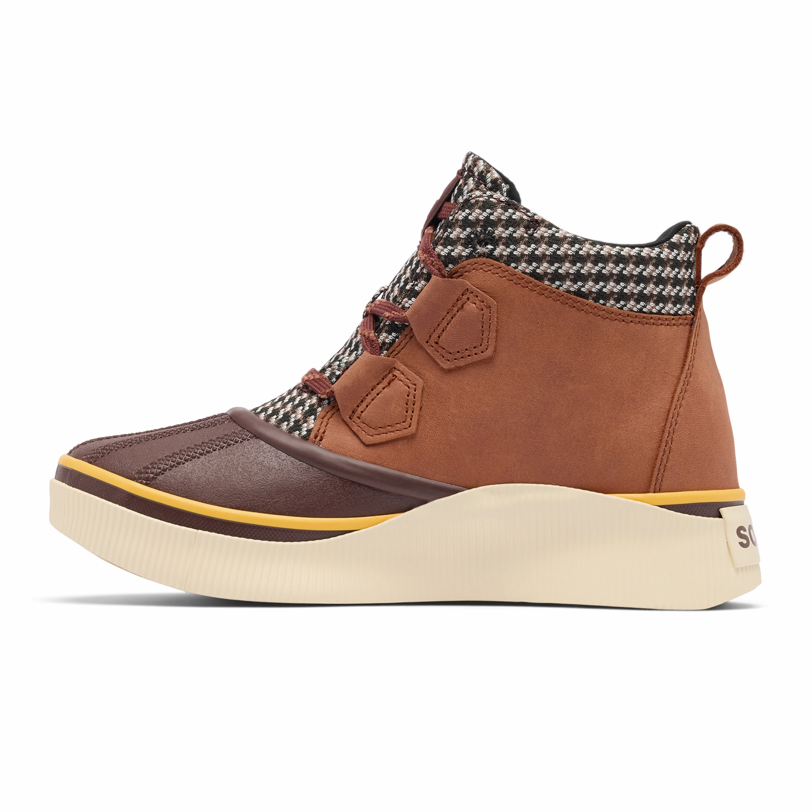 Grippy Outsole Sorel Out N About IV Waterproof Classic Boot (Women) - Honey White/Redwood/Rustic Brown