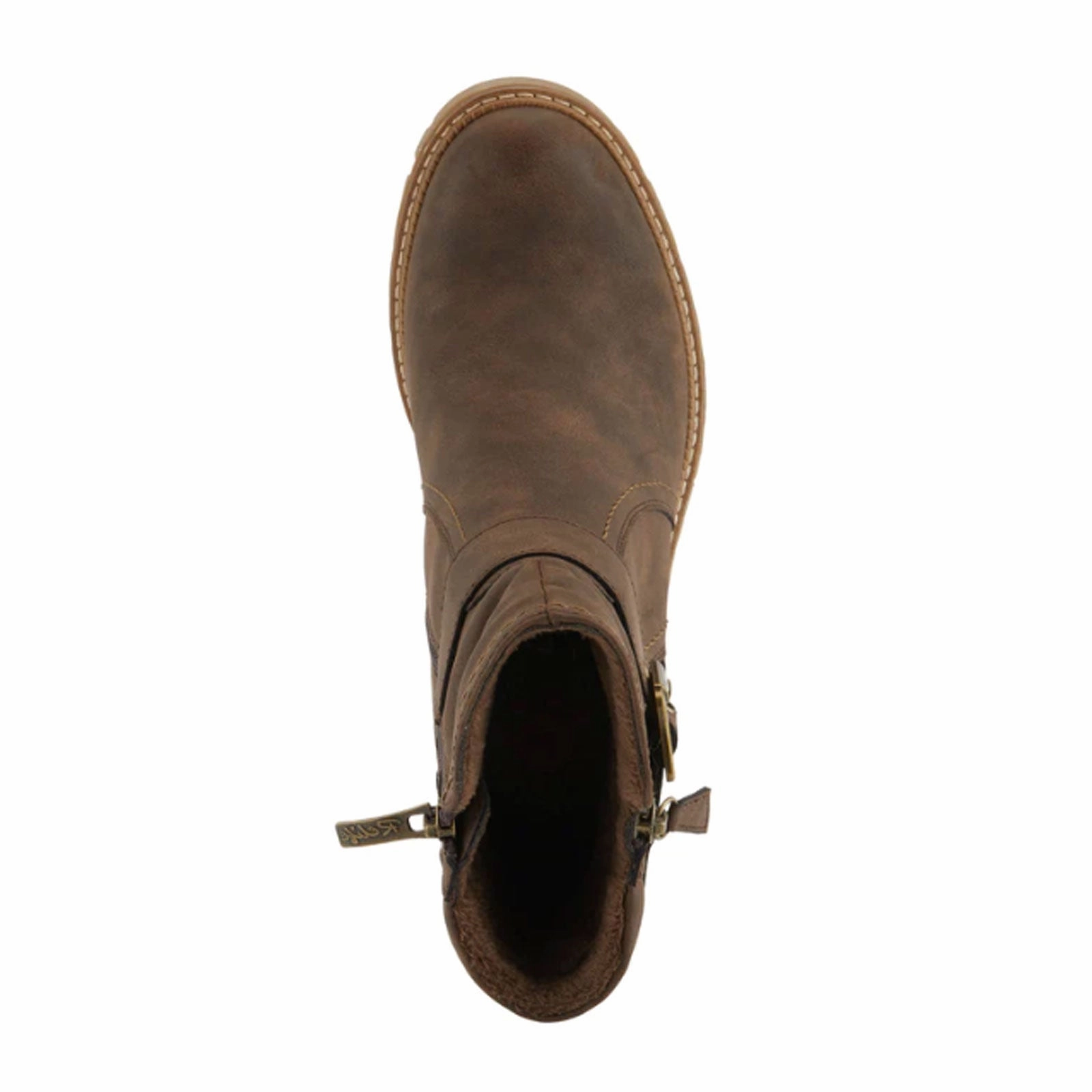 Elegant Fit Spring Step Relife Smokies Ankle Boot (Women) - Taupe