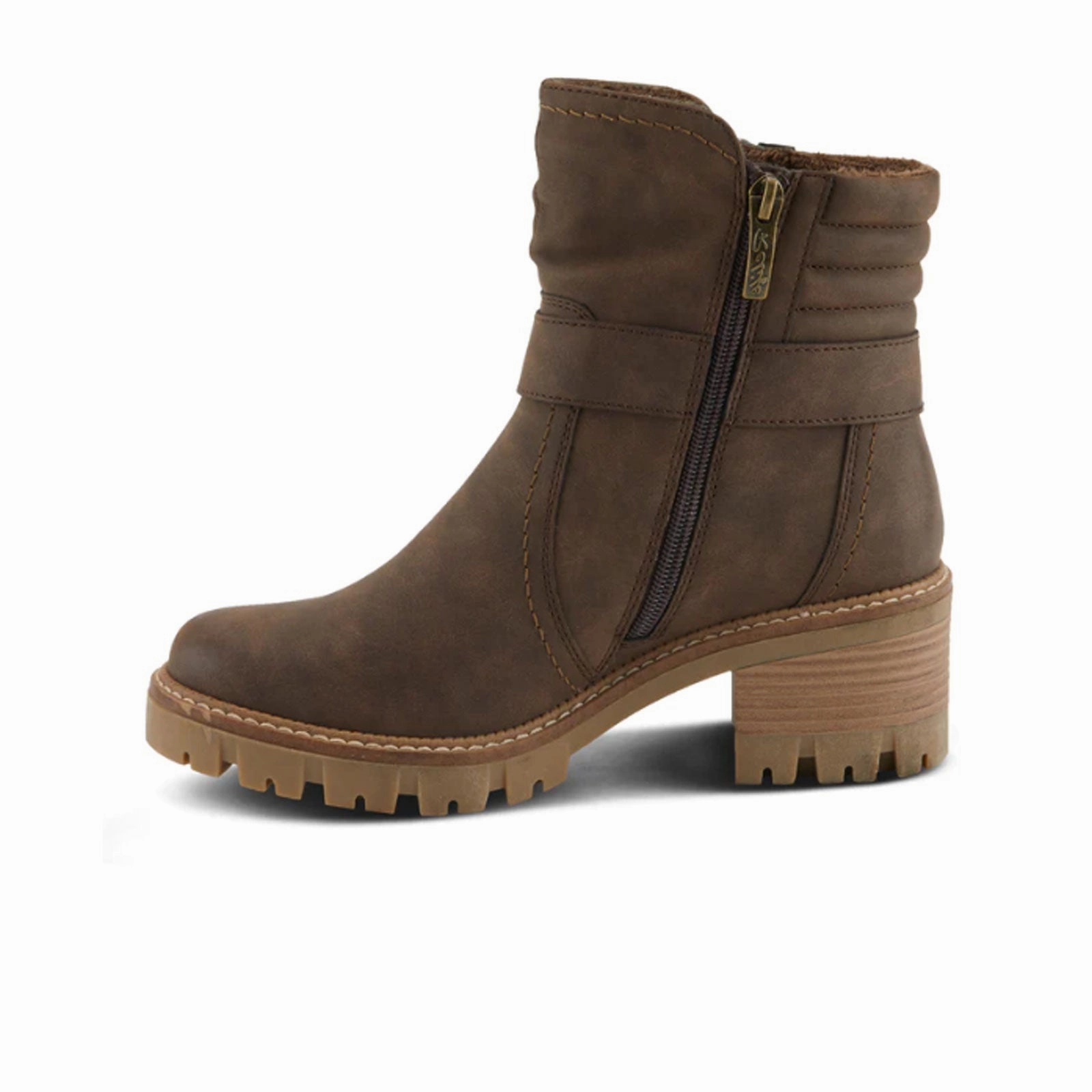 Spring Step Relife Smokies Ankle Boot (Women) - Taupe light texture Non-Slip Outsole