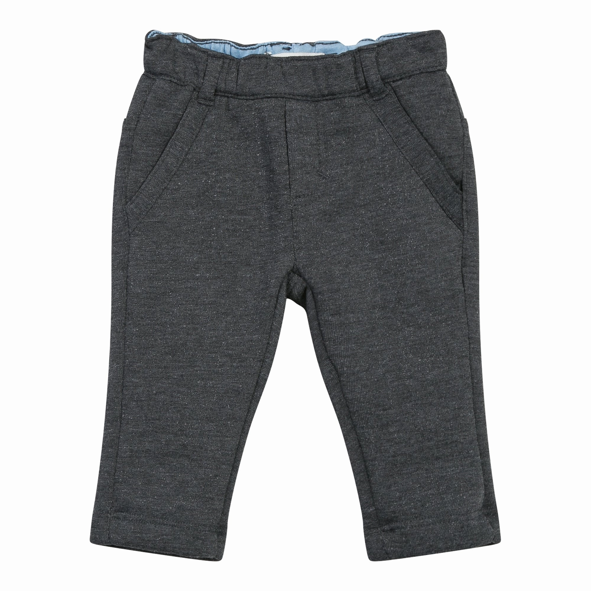 playground Patchwork outfits for children Jean Bourget Baby Boy Sofe Jersey Trousers/Pants in Dark Grey