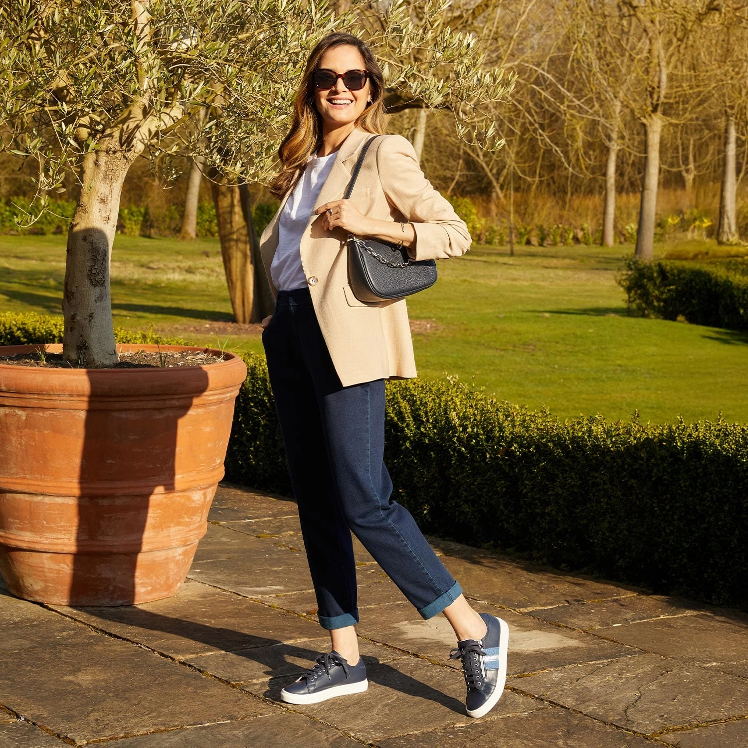 Sprint: Navy Leather & Denim School Ready