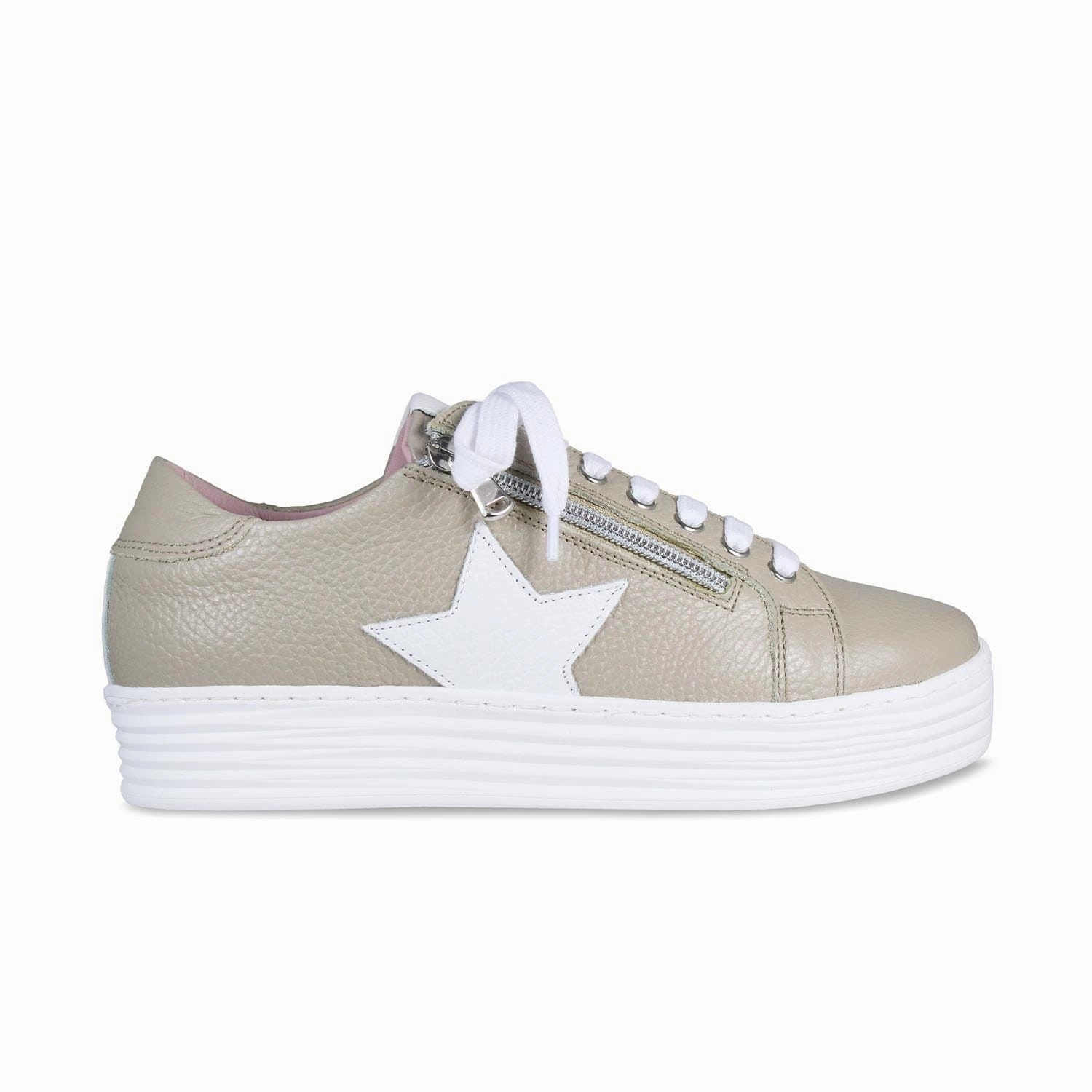 Support Gear Star: Pale Taupe Leather