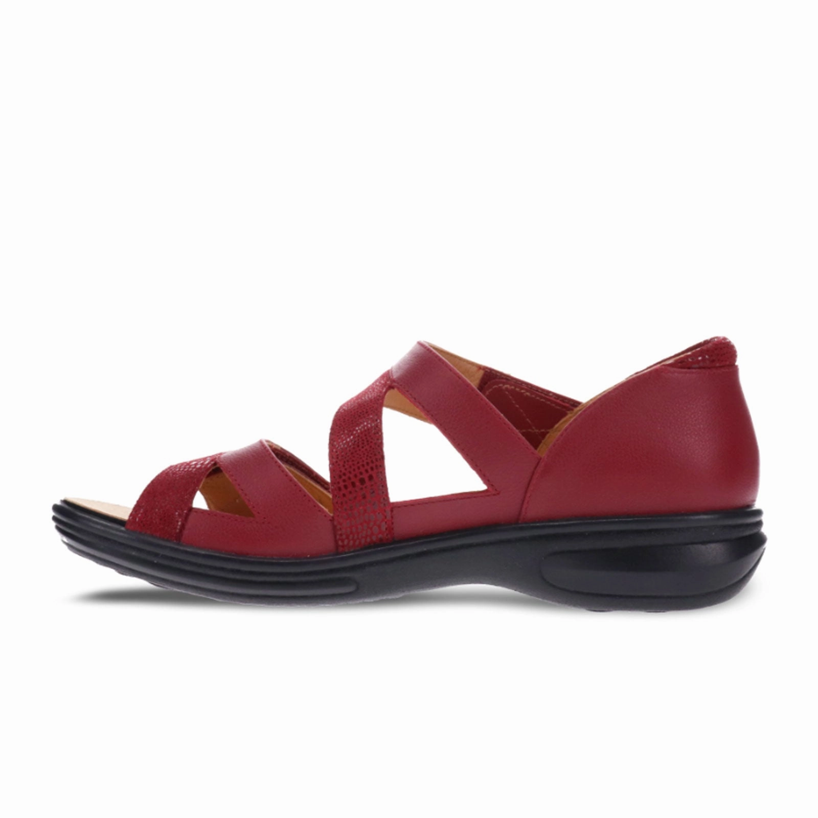 Revere Mauritius Backstrap Sandal (Women) - Cherry Lizard Chill Relax Fit Casual Footwear