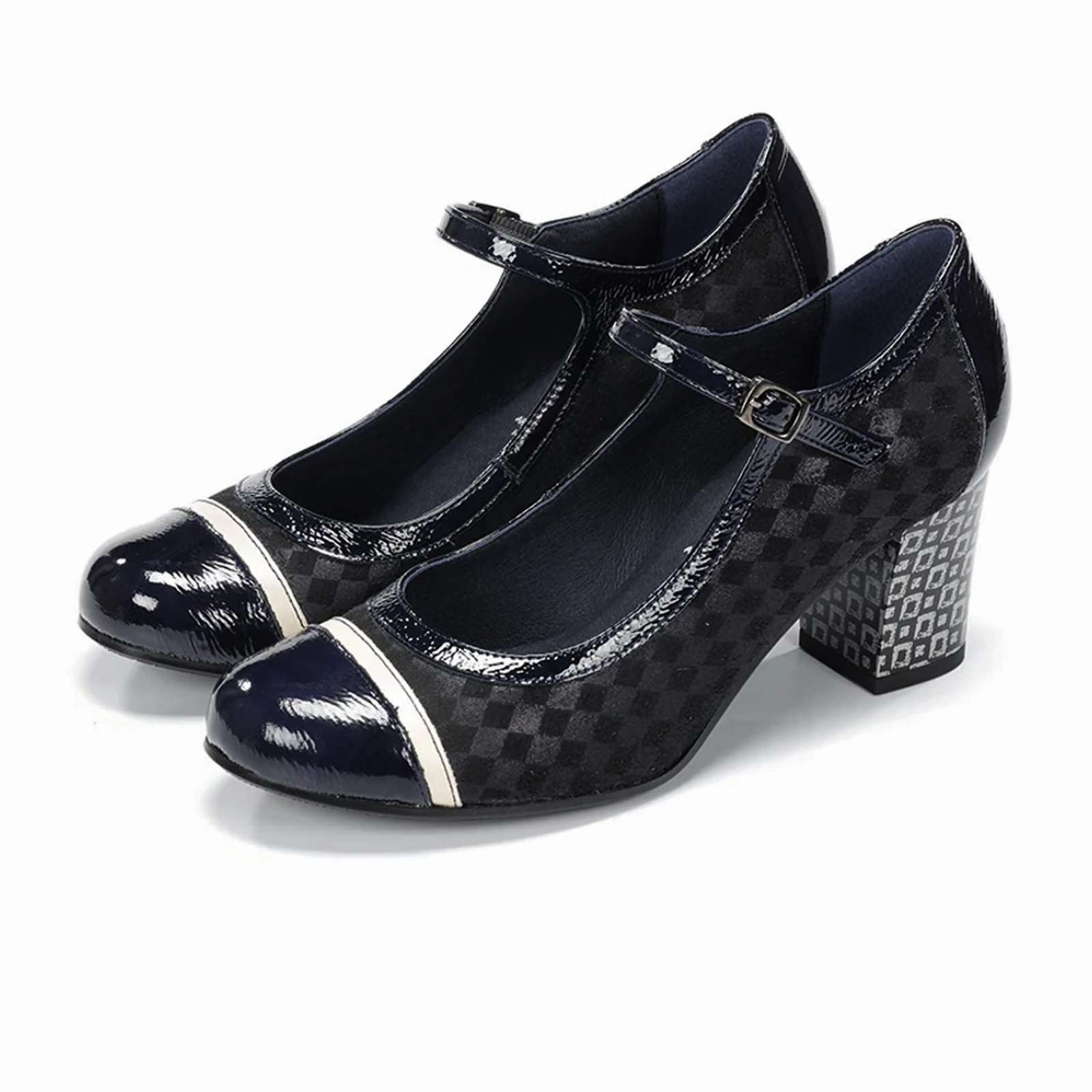 Dorking Rodin D8669 Heeled Mary Jane (Women) - Carcas/Napla/Suga Marino Style Expression Comfortable Wear