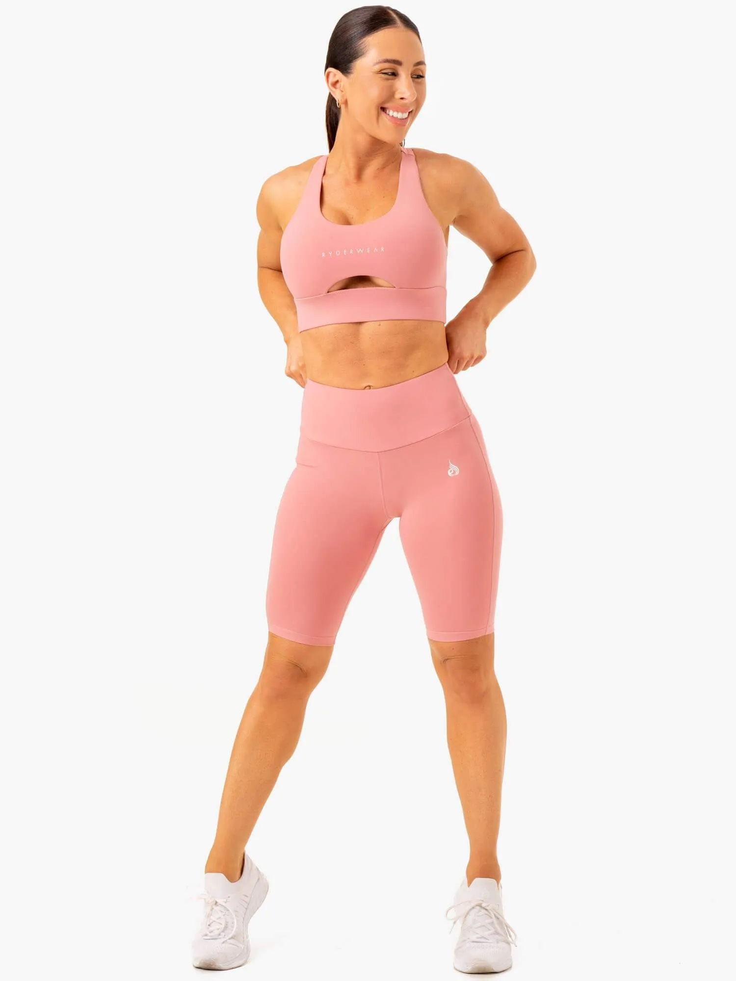 Roomy Fit Action Bike Short - Blush Pink