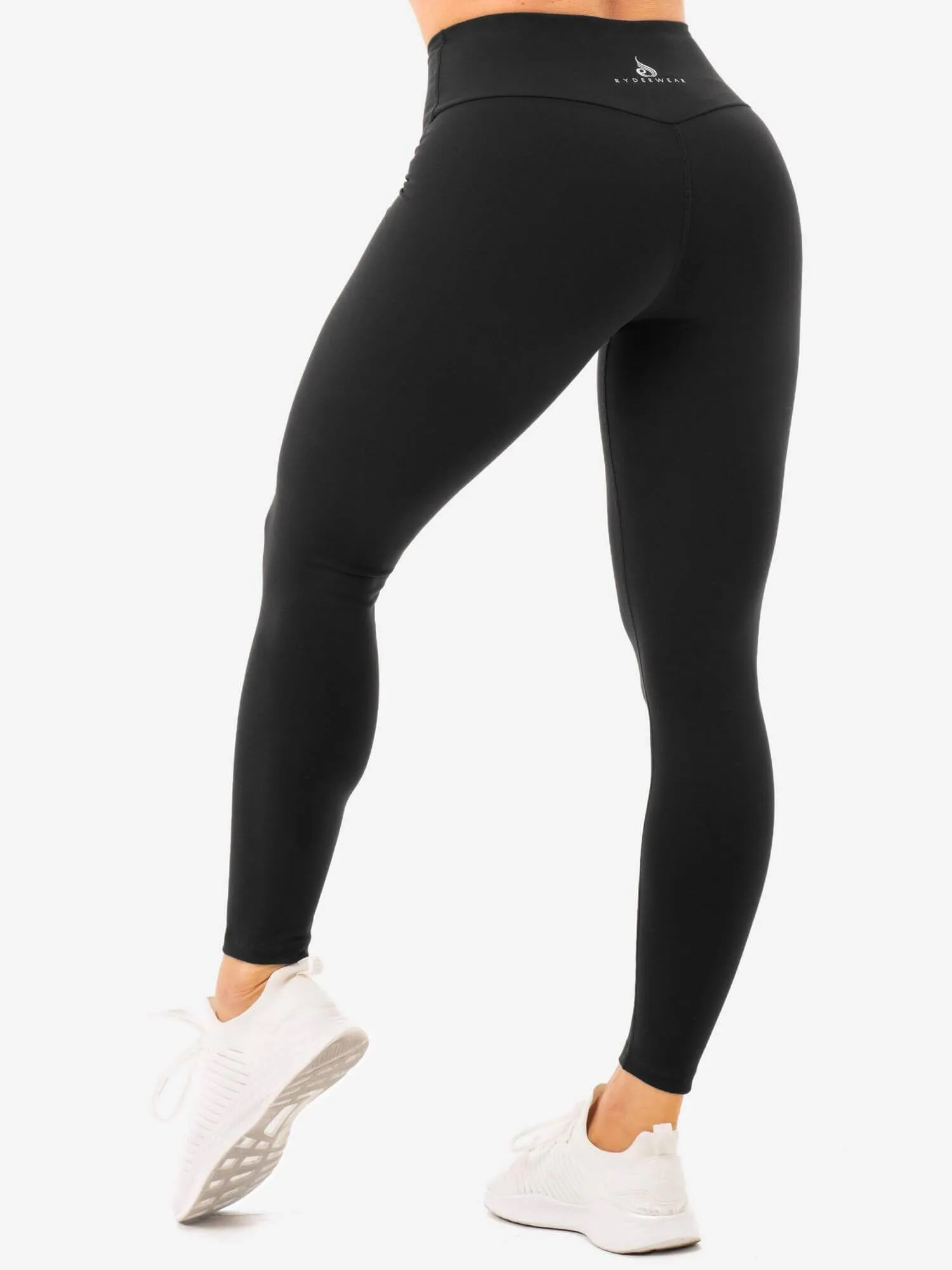 Staples High Waisted Leggings - Black Cycling Trip Minimalist Style