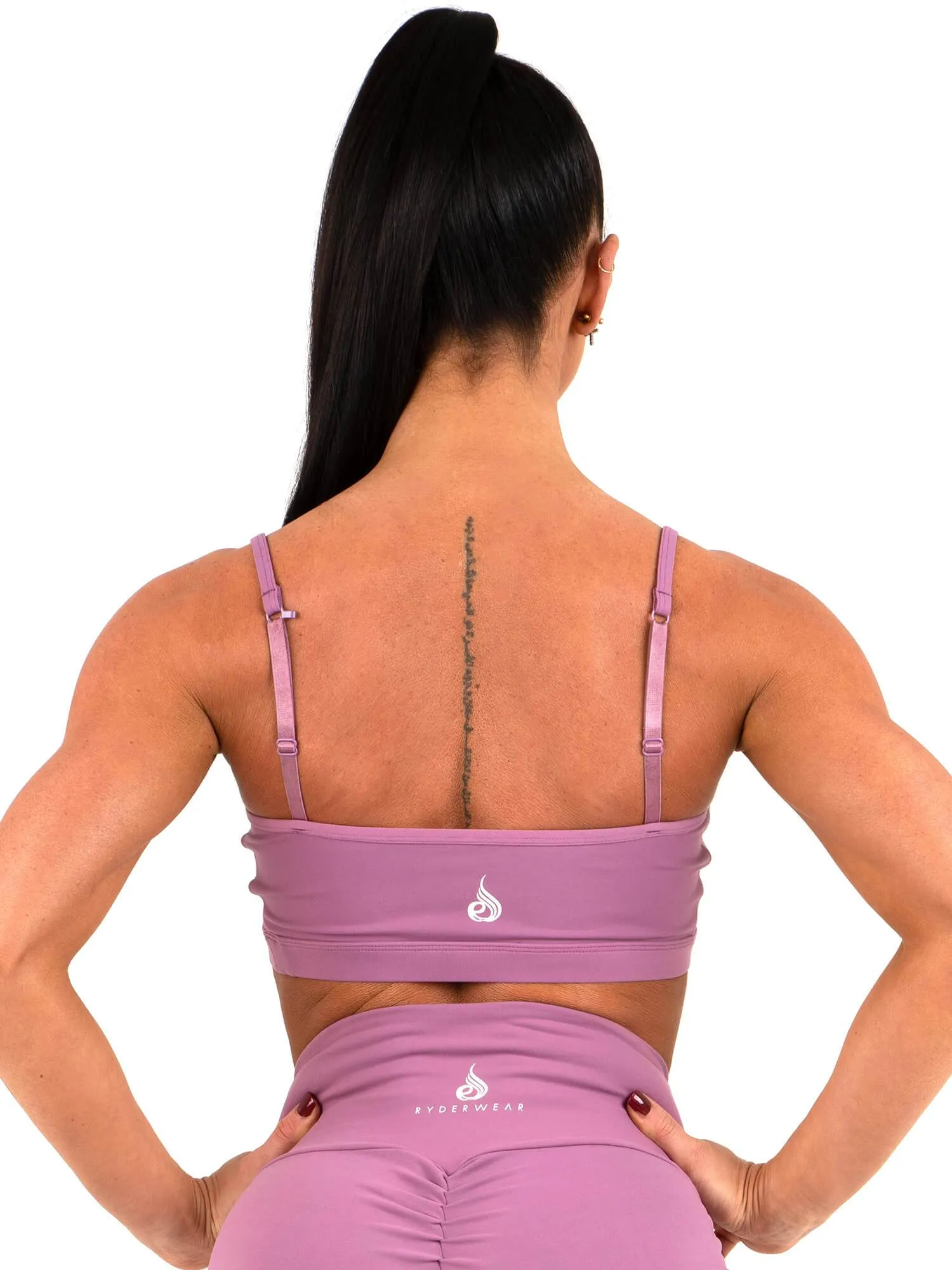 Moisture Wicking Fabric Staples Sports Bra - Purple