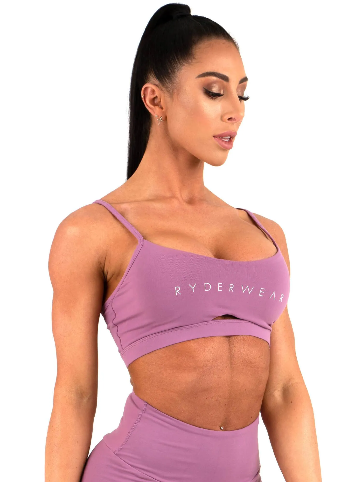 Staples Sports Bra - Purple Non-Irritating Band adult clothing