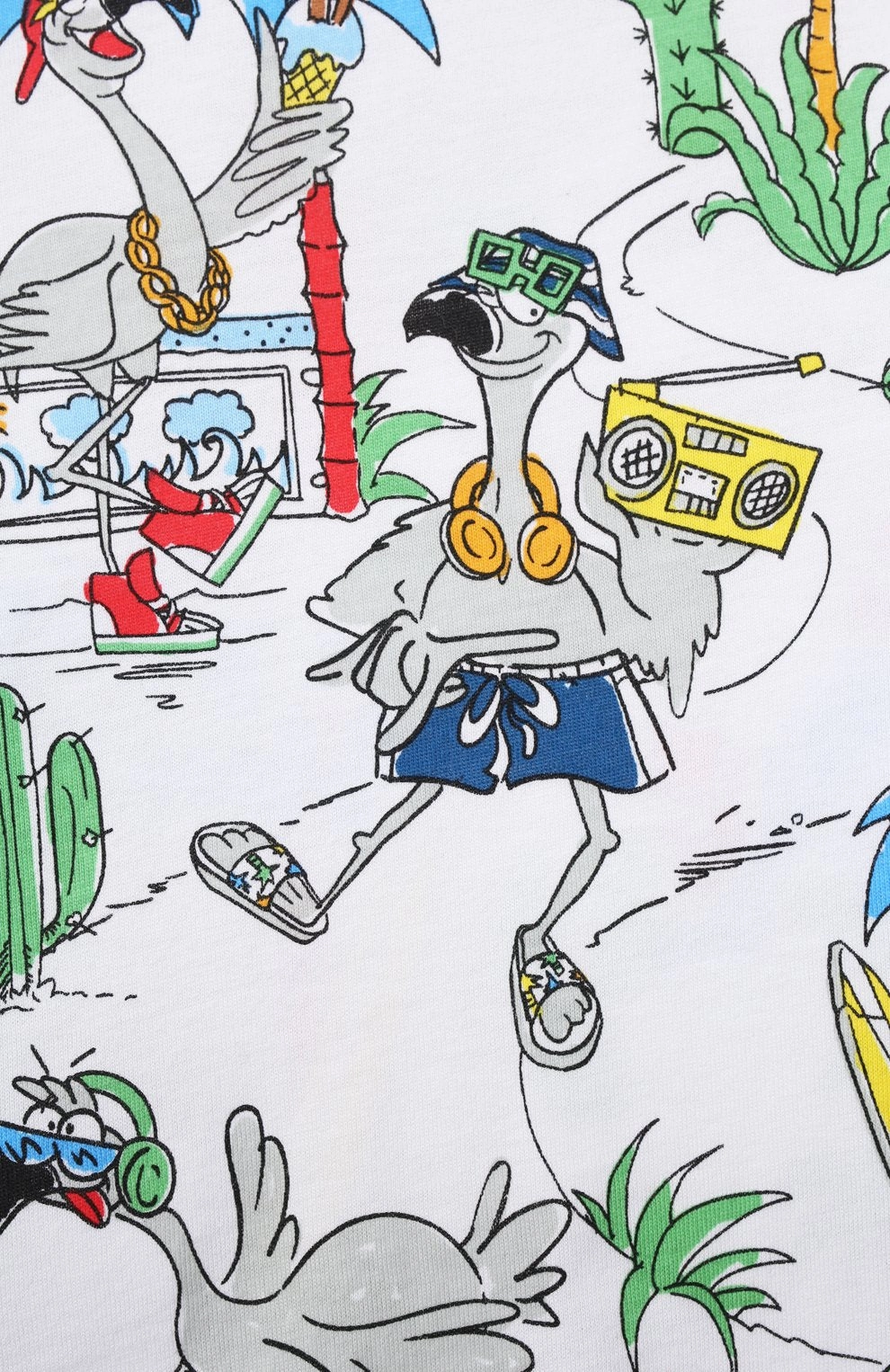 Organza STELLA MCCARTNEY Baby's All Over Flamingo Land Tee