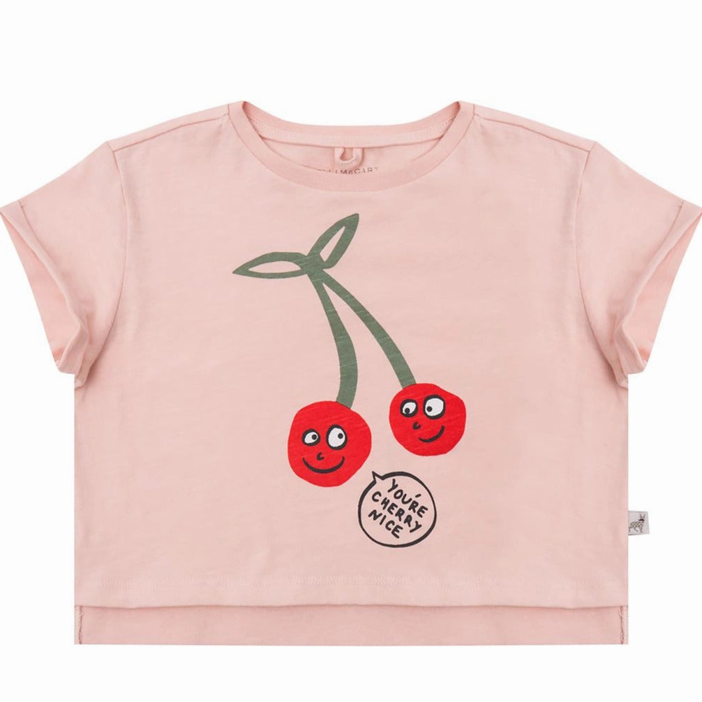 Patterned kids' wear Resort wear for kids STELLA McCARTNEY Kids Cherry T-Shirt - Pink