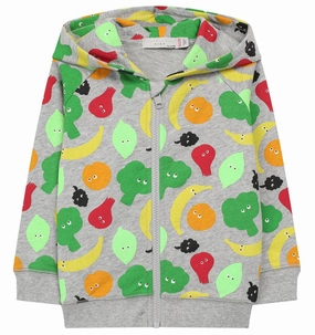 Multicolor STELLA McCARTNEY Kids Fruit Zipped Hoodie