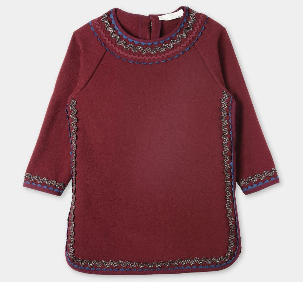 Elastic STELLA McCARTNEY Kids Girl OPAL Dress w/ Tape & Ricrac