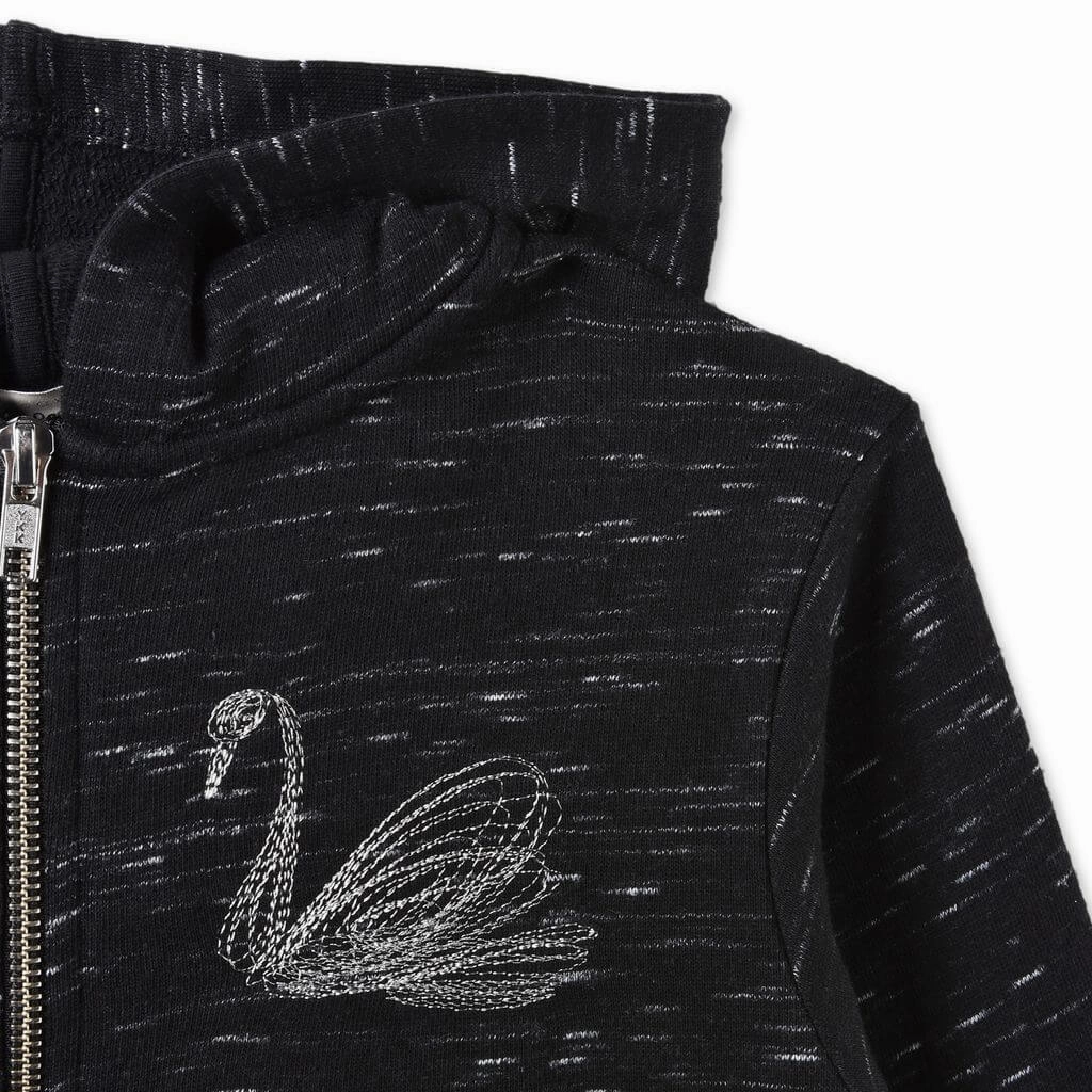 STELLA McCARTNEY Kids JOPLIN Zip Sweater w/ Swan Jungle themed clothes for kids