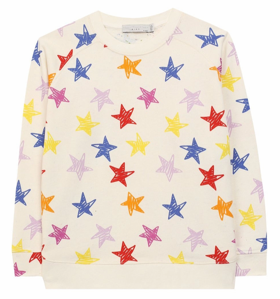 STELLA McCARTNEY Kids Star Sweatshirts / Shorts Set Wool