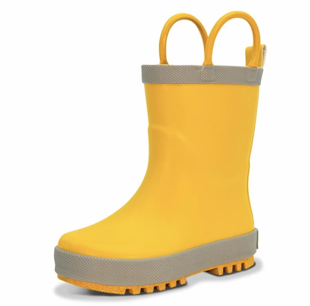 Trail Boots Size 11: Jan & Jul YELLOW Puddle Dry Loop Handle Rain Boots NEW