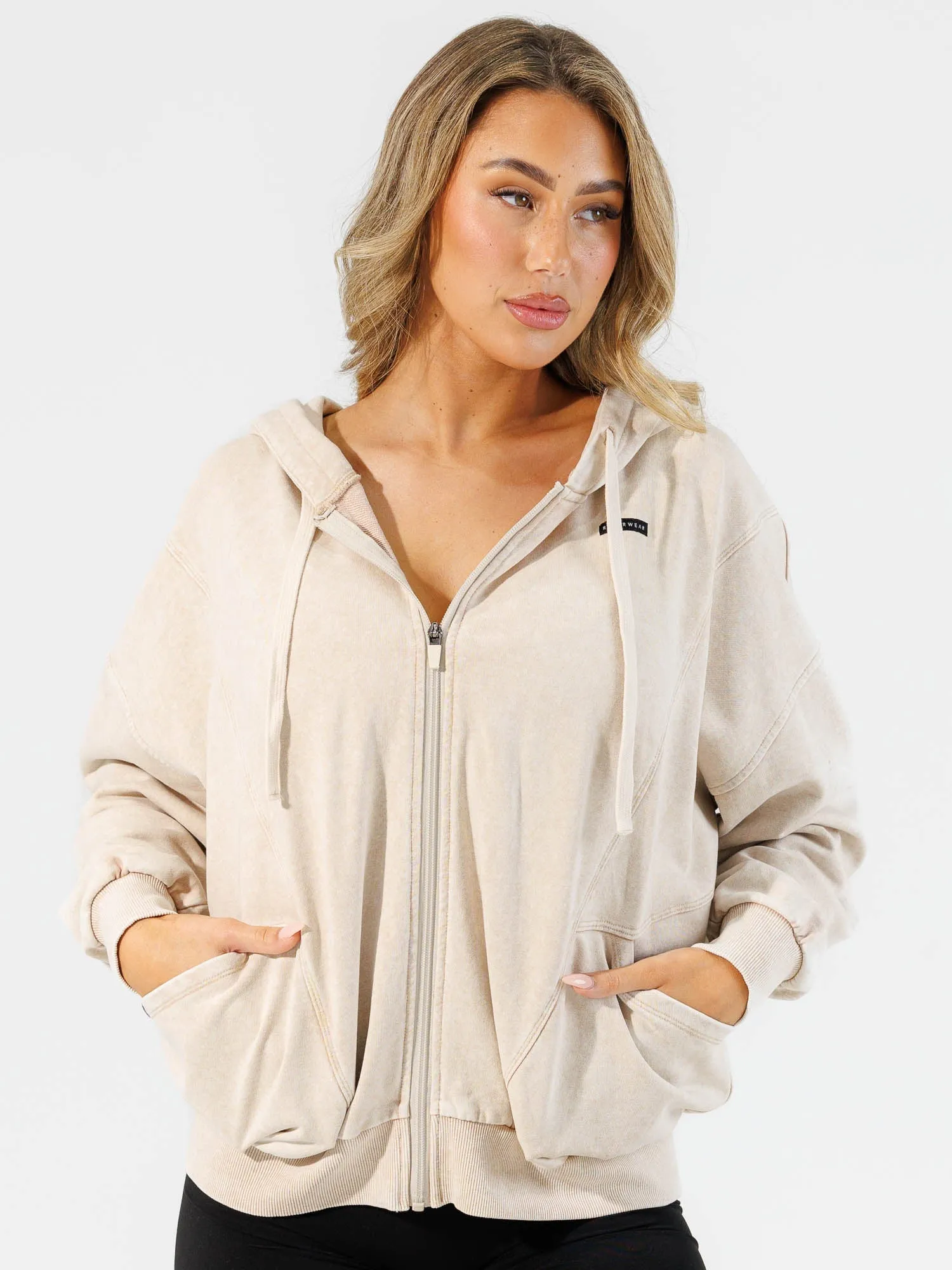 Win Stonewash Track Jacket - Stone