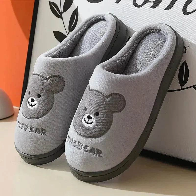 Cotton Slippers For Women In Autumn And Winter, Thick Soled And Warm At Home, Dormitory Slippers For Men Snow Explorer