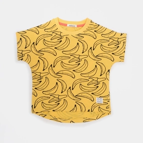 indikidual Kids MUSA Banana Tee - Yellow Minimalist Low contrast children's clothes