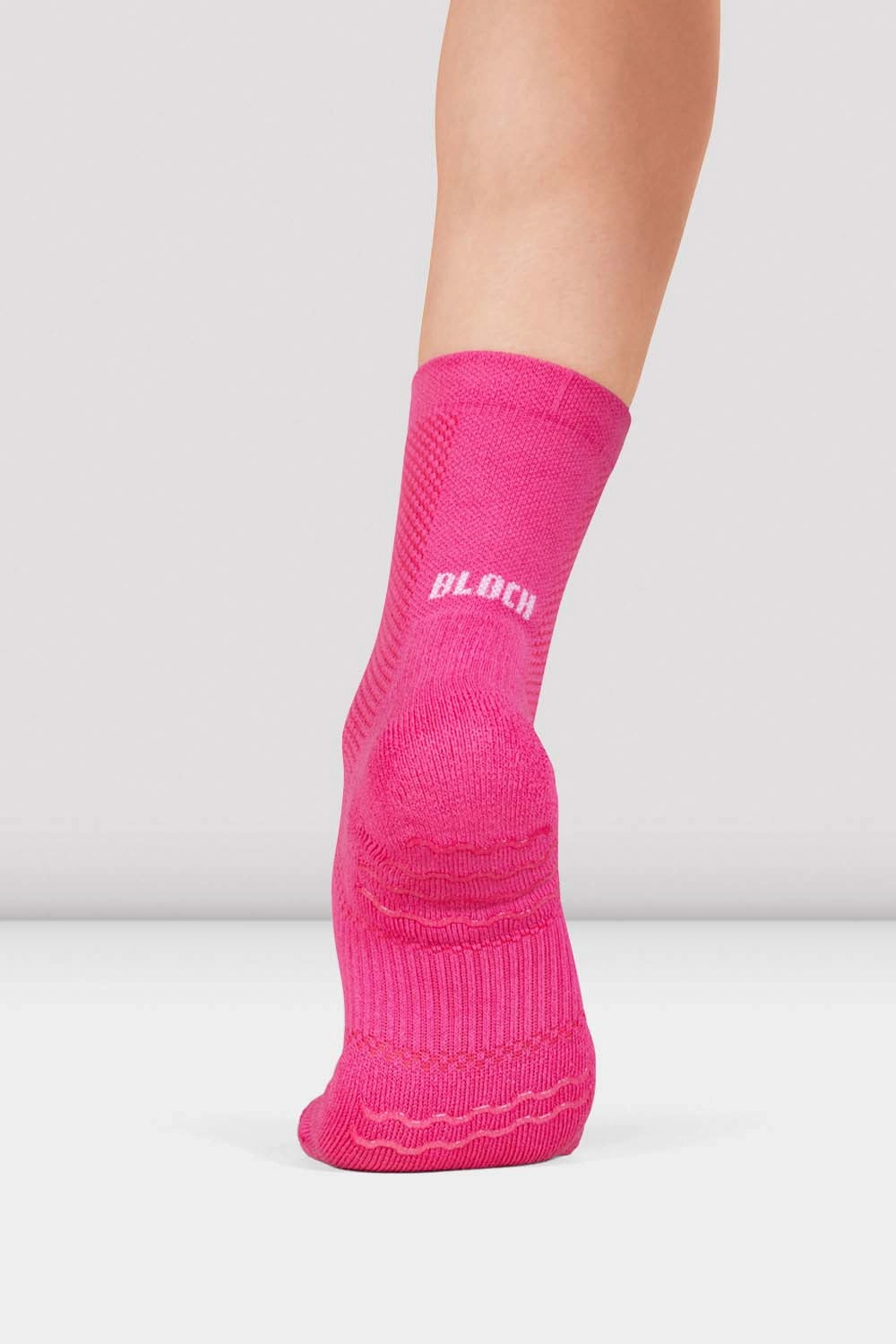Clean Silhouette Padded cushioning Blochsox Crew Length Dance Sock