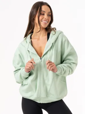 Unisex Track Jacket - Cucumber Minimalist Style Compact Weave