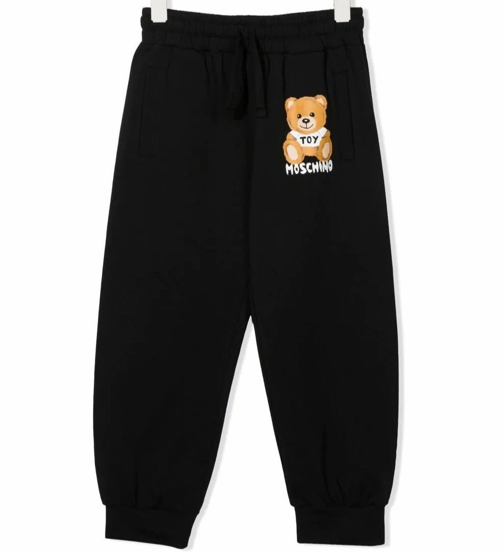 Plaid Moschino Kid Teddy Bear Print Track Pants
