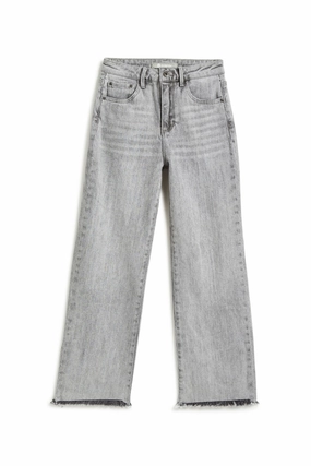 Indoor Small Tractr Jeans Wide Straight - Medium Grey