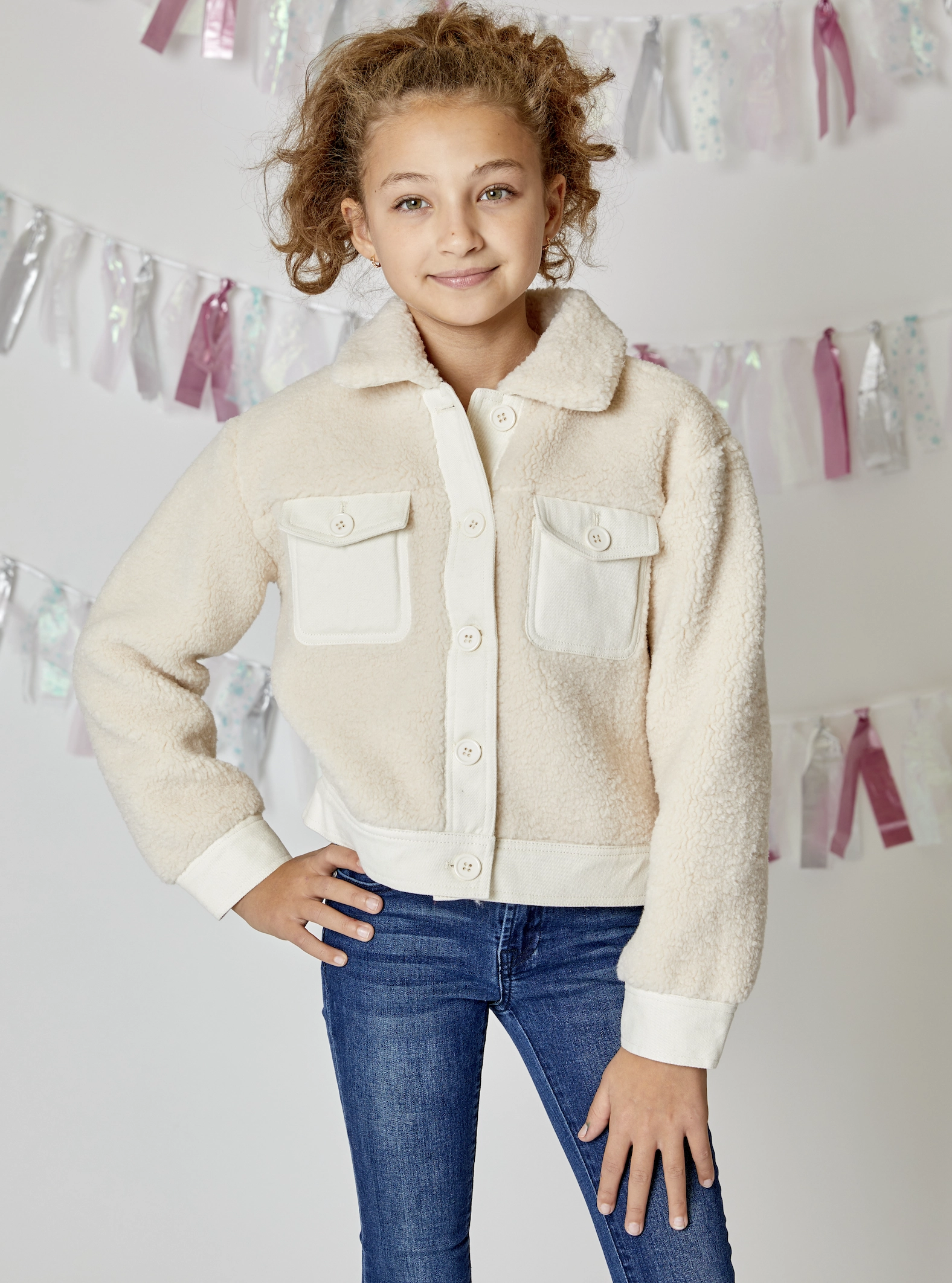 youth clothing Multipurpose Cream L/S Jacket