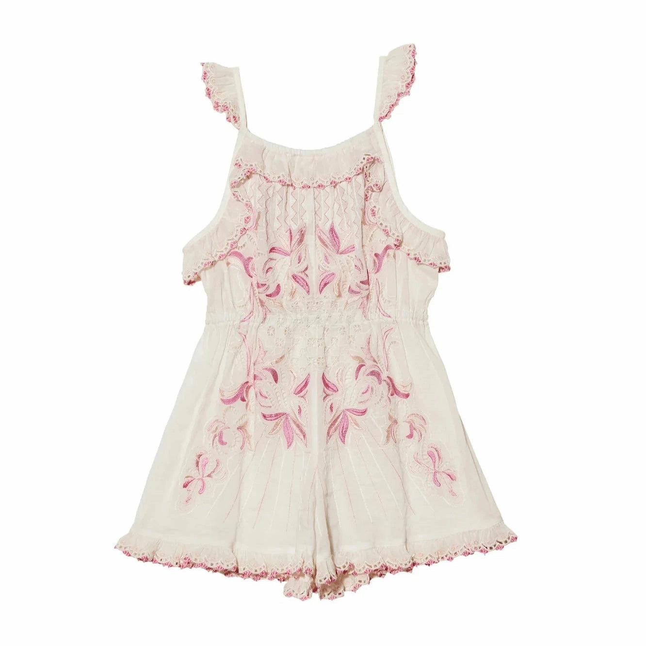 Fuzzy Bright colored children's clothes Tutu Du Monde Girl's COPACABANA Samba Onesie - Milk