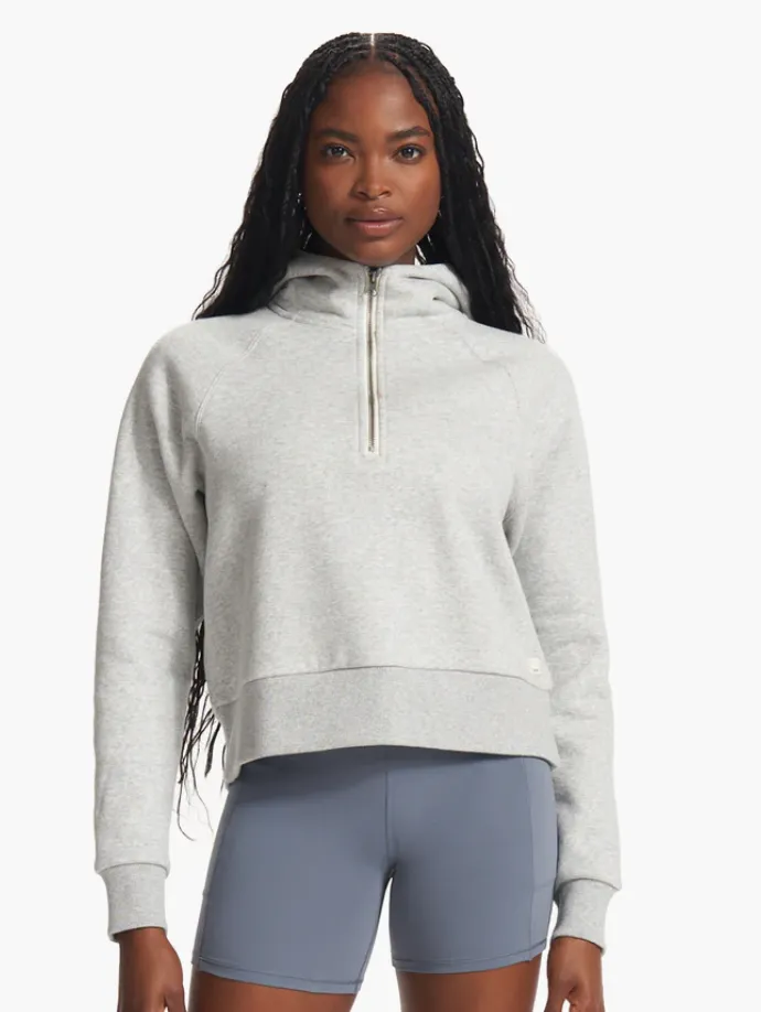 W Restore 1/2 Zip Hoodie Contrast Stitch Detailing UltraSoft Lining